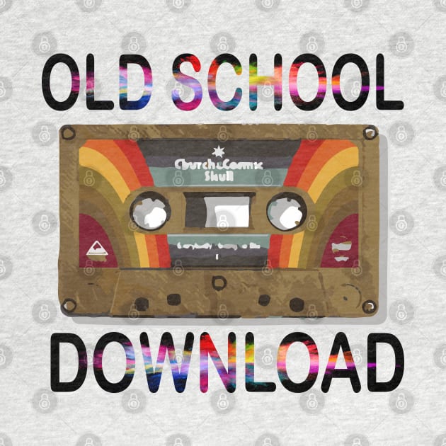 Original Old School Music Download Retro Tape Cassette by artist369